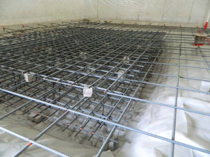 An iron installation for a building construction