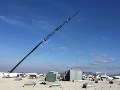 A replacement building rooftop use air handler