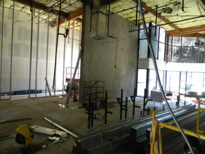 A project building site on construction