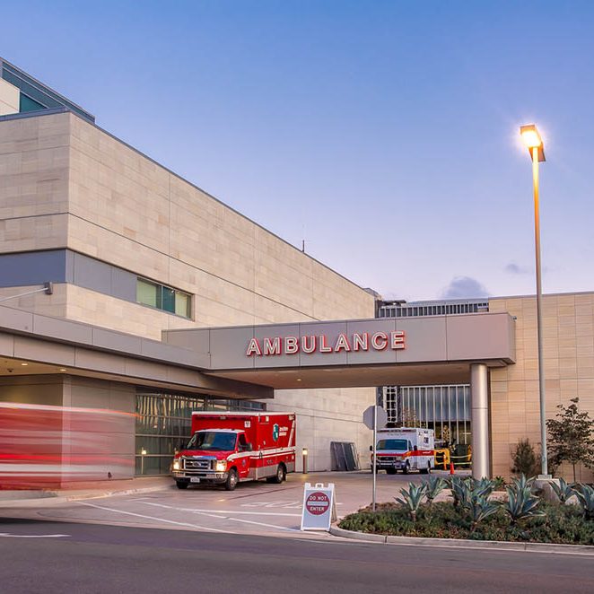 Exterior view of Thornton Hospital