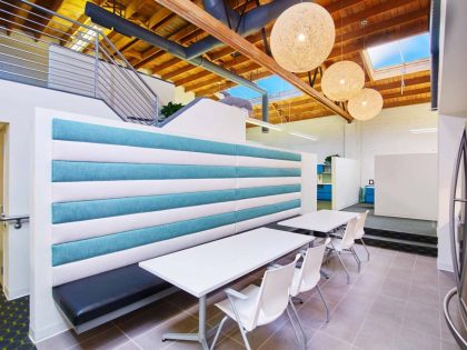 A view Staff area and kitchen at Canale Communications