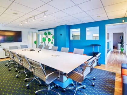A meeting room area at Canale Communications