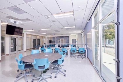 Staff area and meeting area