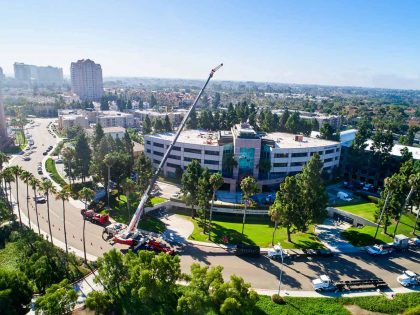 A replacement building rooftop use air handler