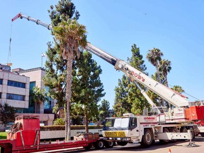 Air handler used to fix area of the rooftop