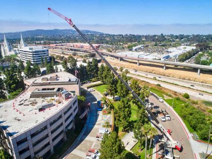 Air handler used to replace the rooftop area
