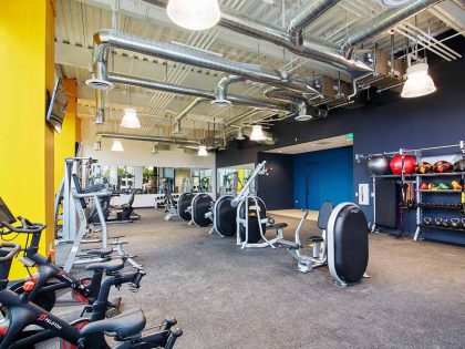 Gym area at mission city corporate center