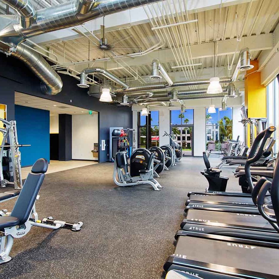 Gym area at mission city corporate center