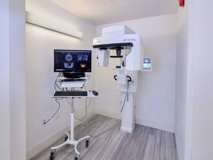 Dental radiology area at san diego dental health center